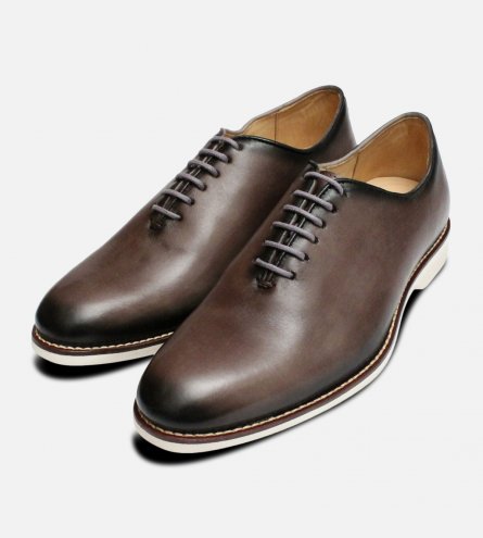 Grey Wholecut Oxford Lace Up by Anatomic Shoes