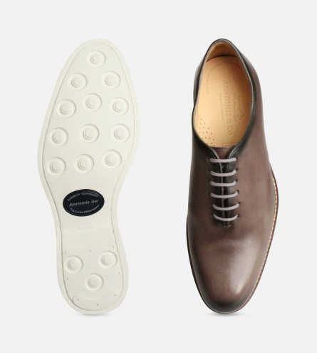 Grey Wholecut Oxford Lace Up by Anatomic Shoes