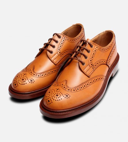Trickers Anne in Acorn Tan Ladies Brogue Shoes