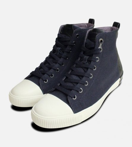 Arnaud Navy Blue Calvin Klein Hi Tops Shoes S0377