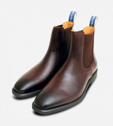 Arthur Knight Mayfair Dark Brown Designer Chelsea Boot