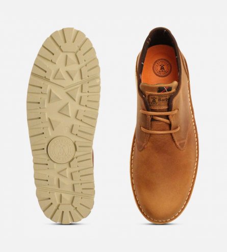 Barbour Casual Cognac Tan Designer Nubuck Shoes