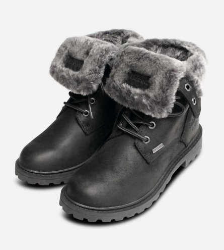 Barbour Warm Lined Waterproof Hamsterly II Black Boots