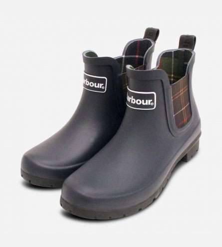 Barbour Navy Blue Kingham II Chelsea Boot Welly