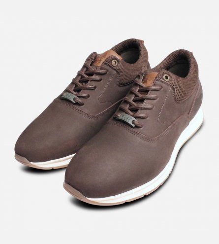 Barbour Designer Langley II Training Shoes in Waxy Brown