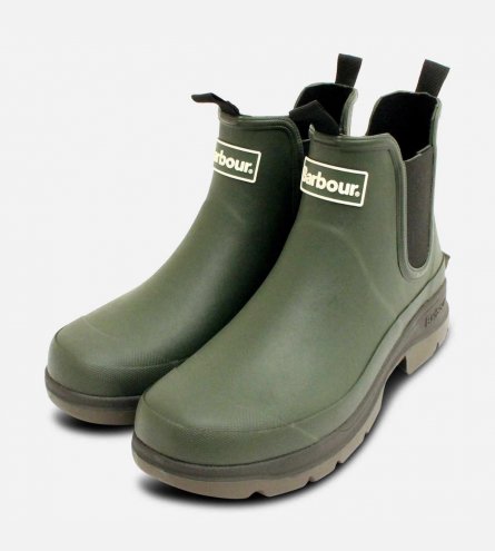 Barbour Nimbus II Olive Green Chelsea Wellington Boot