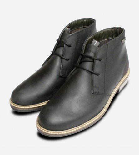 Barbour Readhead Black Mens Lace Up Chukka Boots