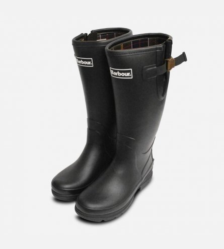 Barbour Mens Tempest Black Premium Wellington Boot