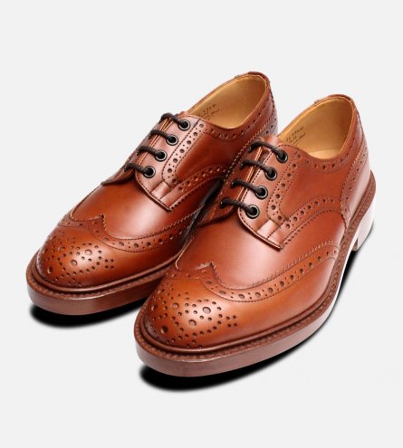 Trickers Bourton Marron Brogue Shoes