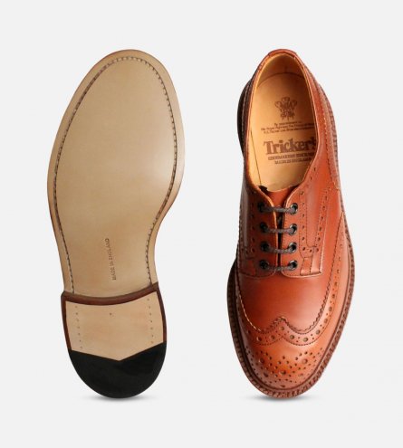 Trickers Bourton Marron Brogue Shoes