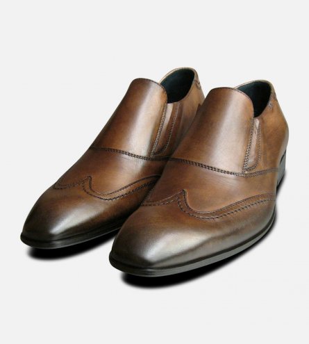 Matrix Loafers in Brown by Exceed Shoes