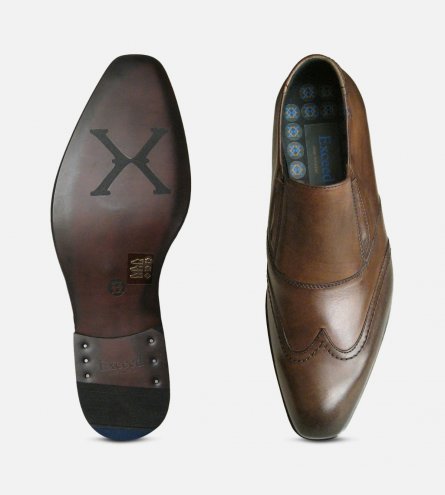 Matrix Loafers in Brown by Exceed Shoes