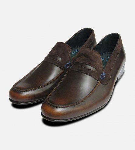 Vanquish Designer Loafers in Antique Brown by Exceed Shoes