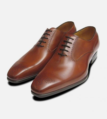 Santiago Carlos Santos Mens Shoes in Antique Tan