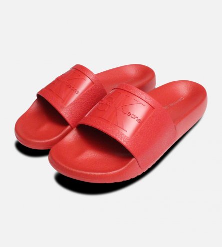 Dark Red Jelly Calvin Klein Sandals Christie Slider