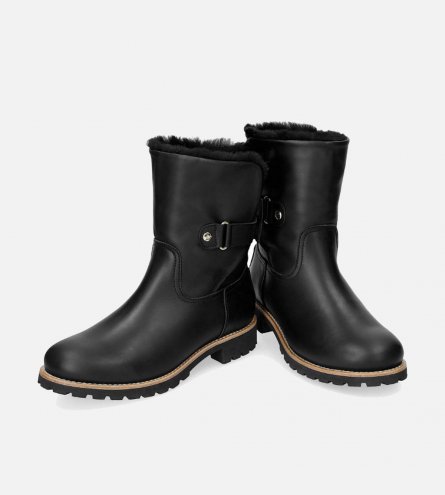 Luxury Black Panama Jack Felia Boots with Fur Lining