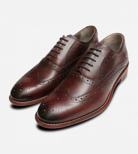 Oliver Sweeney Fellbeck Mens Oxford Brogues in Chestnut