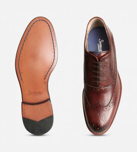 Oliver Sweeney Fellbeck Mens Oxford Brogues in Chestnut