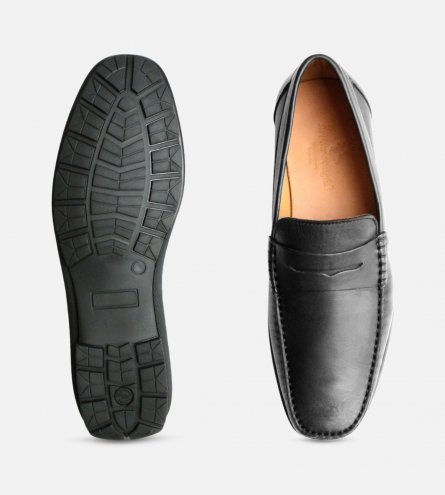 Luxury Black Italian Moccasins by Arthur Knight Shoes