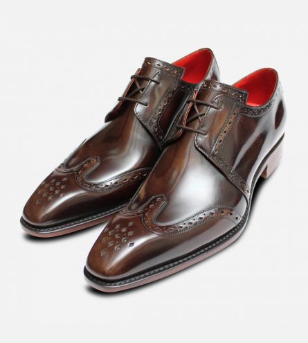 Jeffery West Shoes Original English Brogues in Pickled Walnut