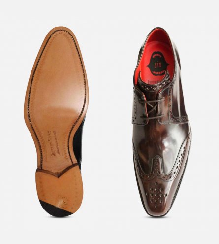 Jeffery West Shoes Original English Brogues in Pickled Walnut