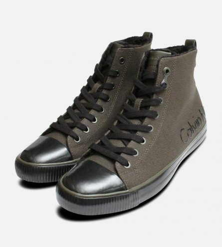 Cargo Black Calvin Klein Warm Mens Hi Tops