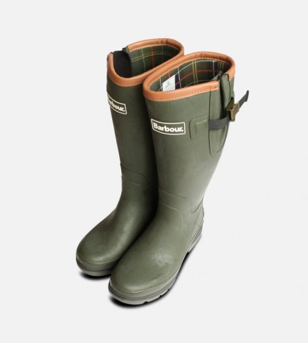 Barbour Ladies Premium Tempest Olive Wellington Boots