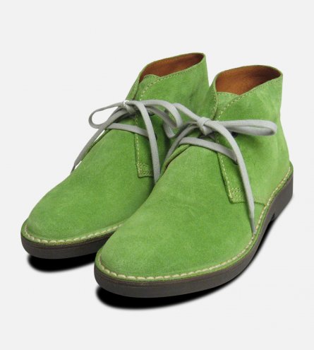 Lime Green Suede Italian Arthur Knight Desert Boots