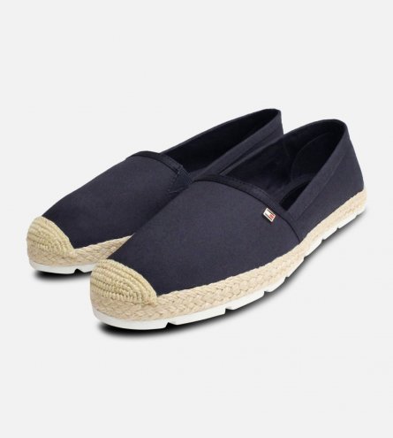 Ladies Tommy Hilfiger Lisas Navy Blue Espadrilles