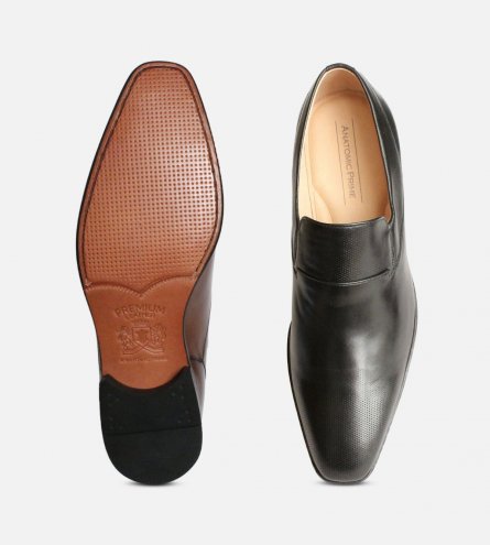 Formal Black Anatomic & Co Prime Slip On Loafer