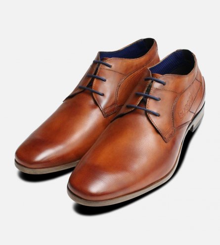 New Designer Lace Up Shoes in Tan by Bugatti