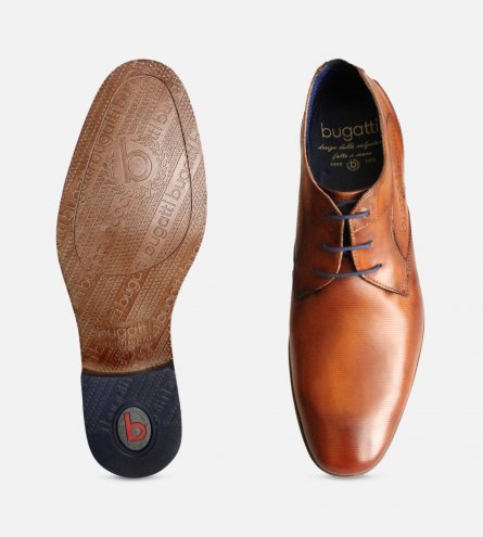 New Designer Lace Up Shoes in Tan by Bugatti