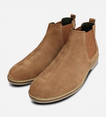 Barbour Sand Suede Sedgefield Demi Boots for Men