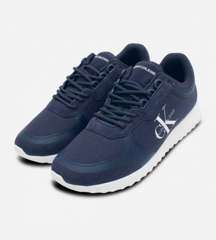 Navy Blue Calvin Klein Designer Mens Training Shoes