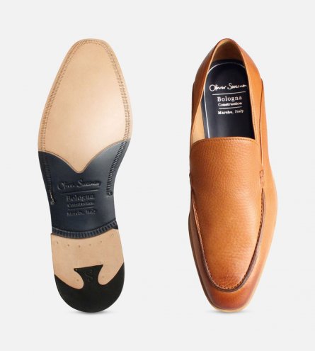 Brown Bologna Construction Loafers by Oliver Sweeney