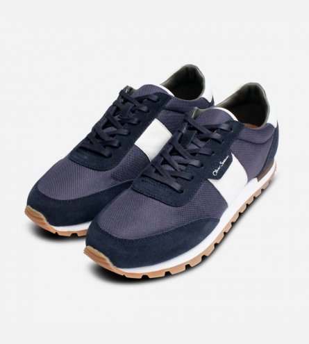 Oliver Sweeney Shurton II Navy Blue Suede Sneakers