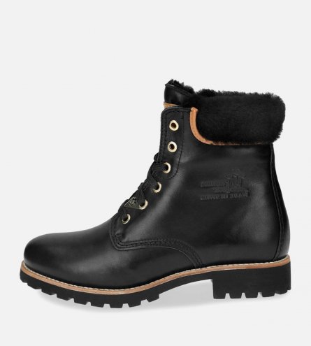 Panama Jack 03 Igloo Travelling Boots in Black Leather