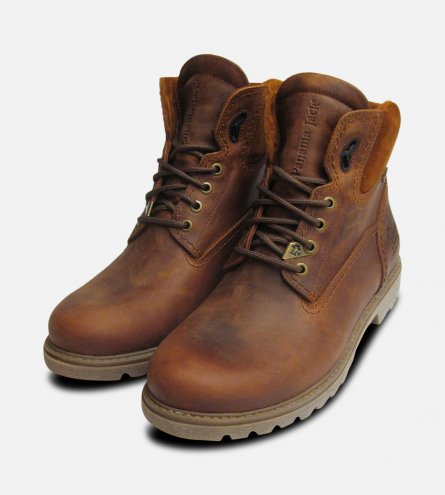 Gore Tex Panama Jack Brown Waxy Waterproof Boots