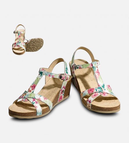 T Bar Panama Jack Janela Tropical Designer Sandals by Havana Joe