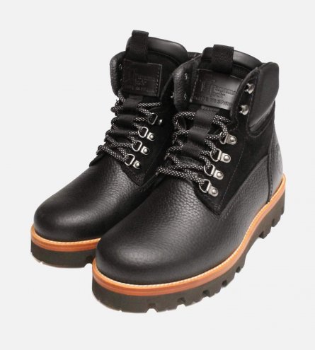 Panama Jack Designer Black Warm Lined Walking Boots