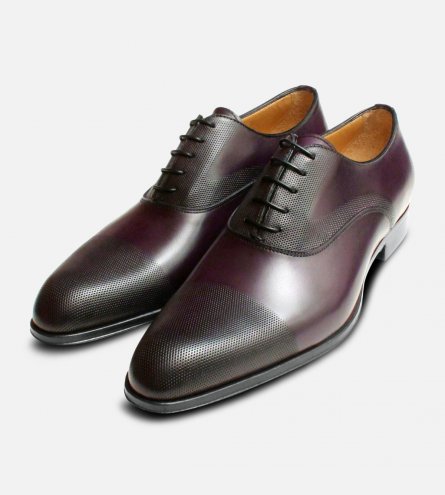 Executive Dark Aubergine Purple Oxford Shoes