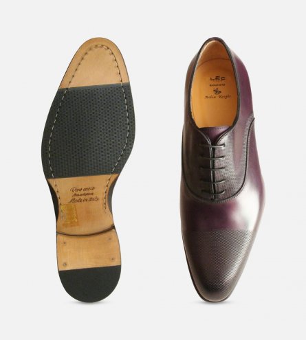 Executive Dark Aubergine Purple Oxford Shoes
