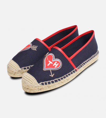 Ladies Tommy Hilfiger Sunny Navy Blue Espadrilles