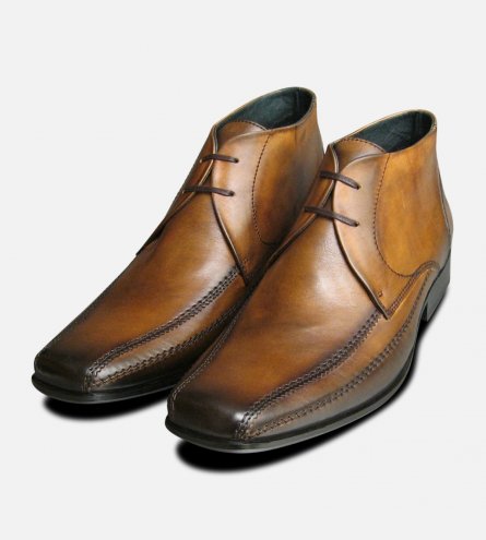 Exceed Tan Chukka Boots for Men UK