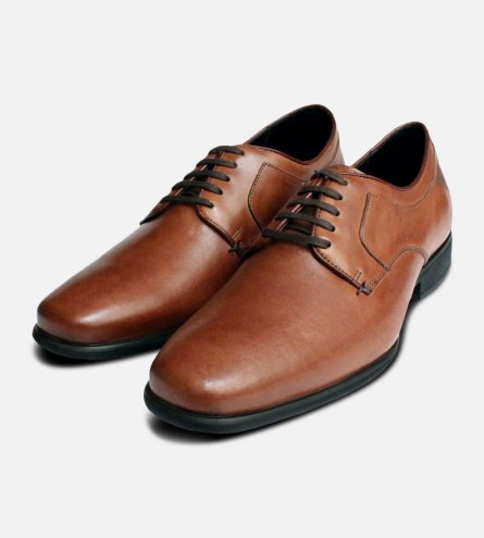 Formal Anatomic Tan Brown Lace Up Shoes