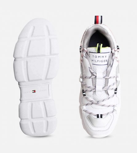 Luxury Tommy Hilfiger White Chunky Sneaker Shoes