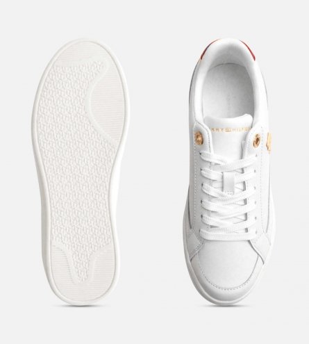 Tommy Hilfiger Ancient White Cupsole Designer Training Shoe