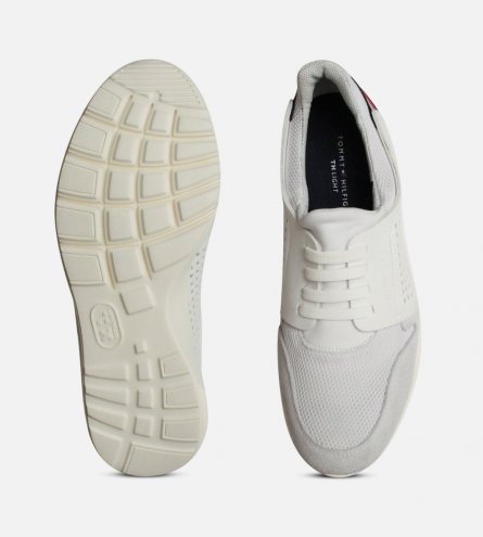 Tommy Hilfiger Premium White & Light Grey Sneaker