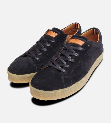 Tommy Hilfiger Luxury Navy Blue Suede Casual Shoes