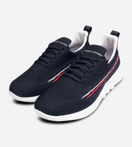 Tommy Hilfiger Designer Sustainable Knit Blue Eco Training Shoes